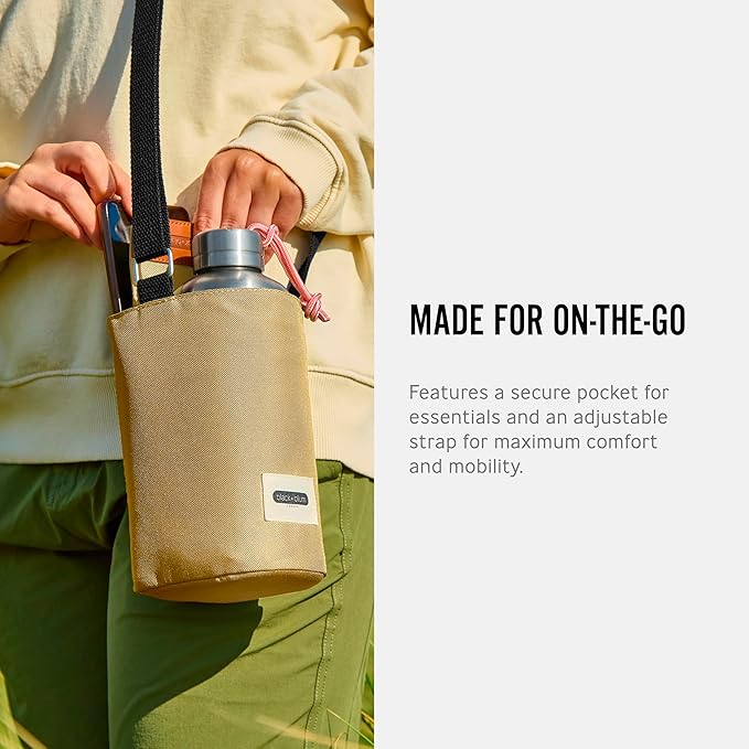 BLACK + BLUM Insulated Bottle Bag - For Adults and Kids - Made with Recycled PET and BPA Free - Bottle Bag for On The Go, Clay