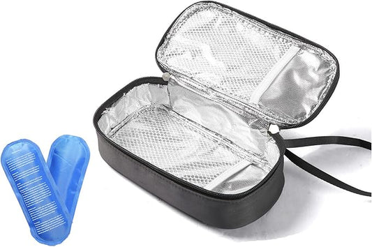 Insulated Breastmilk Cooler Bag with 2 Ice Packs - Breastmilk Cooler Organizer Bag for Daycare, Breastfeeding Mom Travel Outdoor