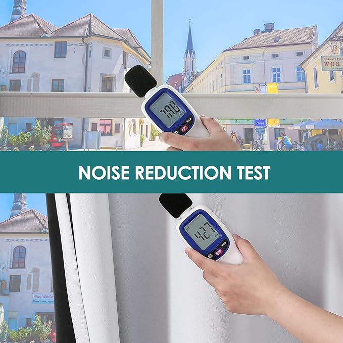 ChrisDowa 100% Blackout Curtains 108 inch Long for Bedroom with Black Liner, 2 Thick Layers Total Blackout Thermal Insulated Grommet Window Curtains 2 Panels Set (Greyish White, 52 x 108 Inch)