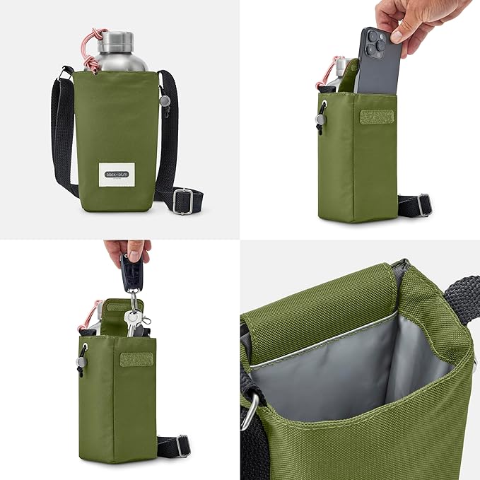 Black+Blum Insulated Bottle Bag - Made with Recycled PET and BPA Free - Bottle Bag for On The Go