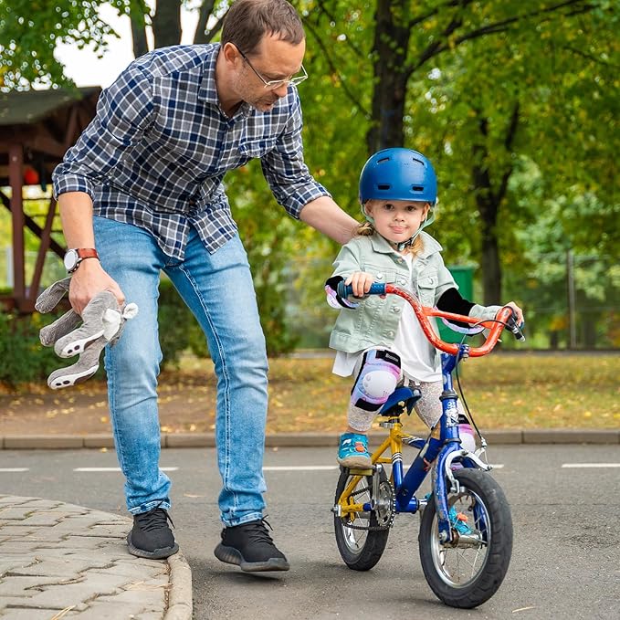 BOSONER Kids/Youth Knee Pad Elbow Pads for Roller Skates Cycling BMX Bike Skateboard Inline Rollerblading, Skating Skatings Scooter Riding Sports