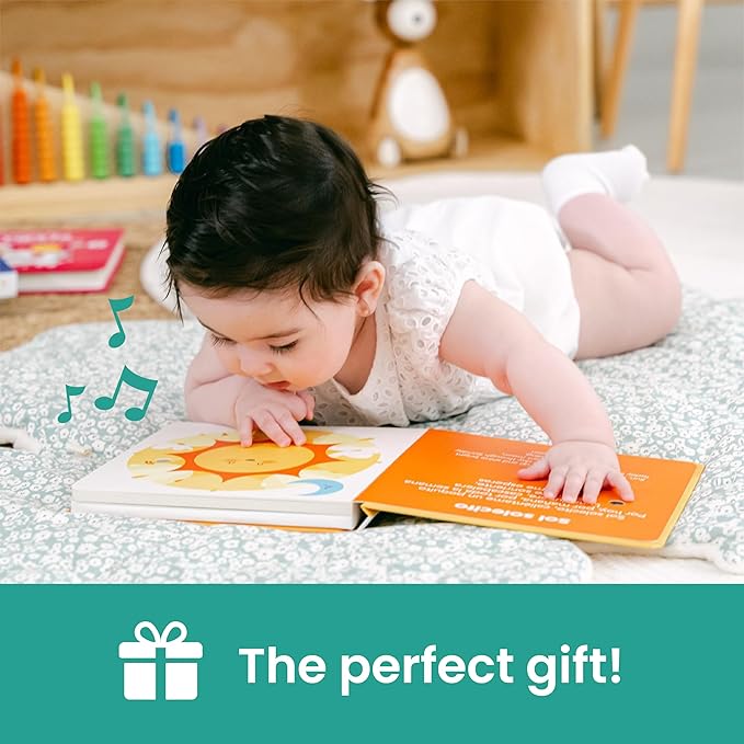 Binibi Spanish Musical Book for Toddlers Sol Solecito & Other Nursery Rhymes | Spanish Learning for Kids | Bilingual Children's Sound Book | Libro en español para bebés