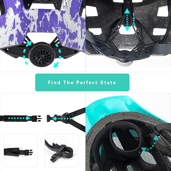 Kids Bike Helmet, SIFVO Kids Helmet 8+ Boys and Girls Bike Helmet with Cool Visor, Bike Helmets for Kids, Youth Bike Helmet Kids Mountain Bike Helmet Lightweight and Sturdy【55-58cm】