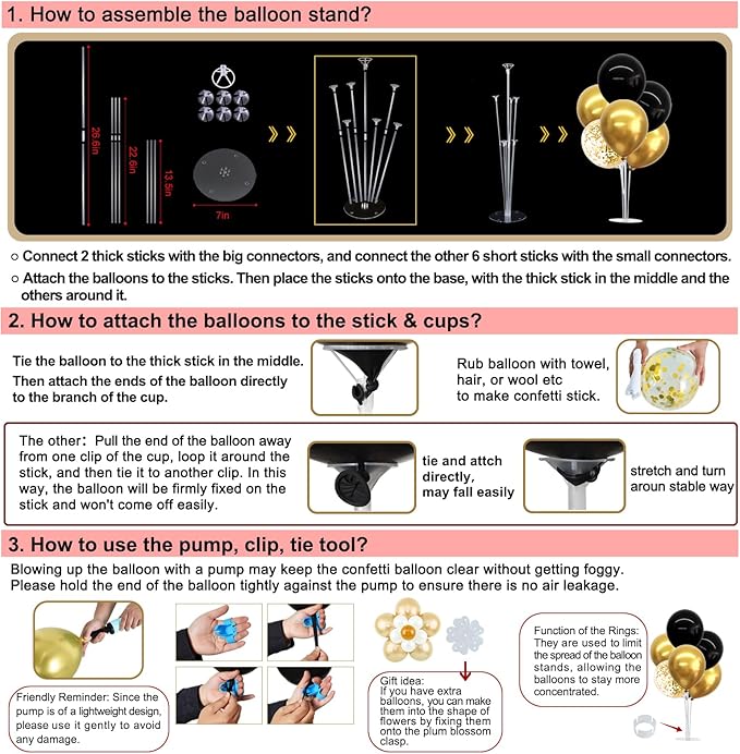 TONIFUL 4 Set Navy Blue Silver Balloon Centerpieces for Table,Balloon Stand Kit for Graduation Decoration 2025,Retirement Party Decorations,Men’s Birthday Decorations,Father's Day