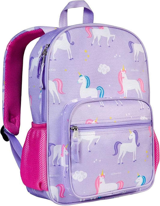 Wildkin ECO rPET Kids Backpack – Recycled, Padded, Adjustable for School & Travel – Unicorns