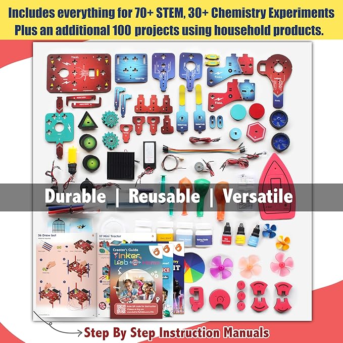 Butterfly EduFields 200+ Jumbo STEM Projects Kit for Kids Age 12-14 | Engineering & Science Experiments for 8-12 Year Olds | Electronics Circuits | Best Birthday Gift for Kids Age 12-14