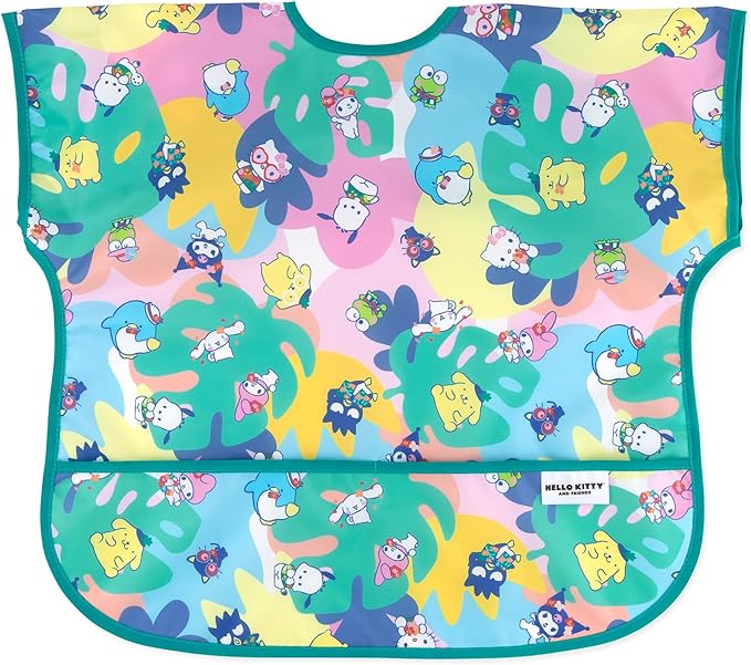 Bumkins Bibs - Toddler Bibs, Waterproof, Large for 1-3 Years, Short Sleeve