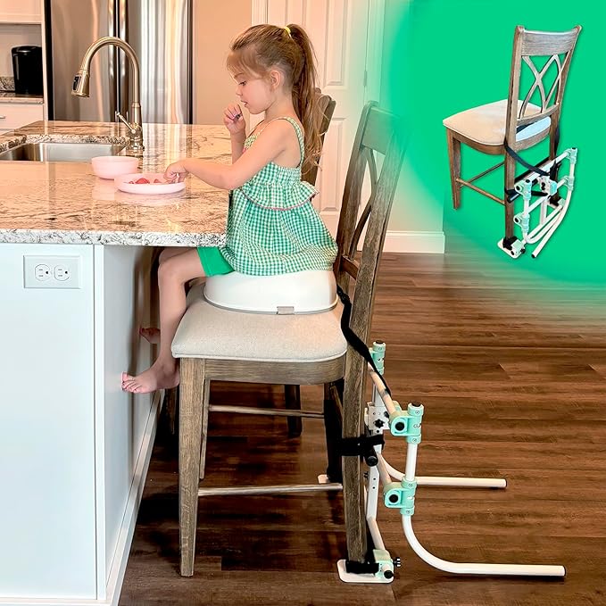 Tip Protector for Chairs - Patent Anti-Tip Chair Safety Device for Children - Anti-Tip Furniture, Child Safety Device for Toddlers - Prevent Chair Tipping for Safe Seating