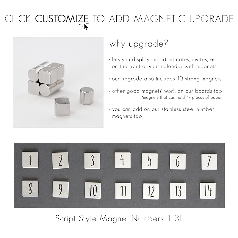 Personalized Dry Erase Wall Calendar with Custom To do list and Notes Organization Sections | Large White board Calendar Dry Erase For Wall (24" W x 18" H, Barnwood Frame)