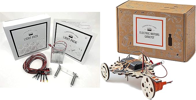 Light Blast Bundle | Electric Motors Catalyst STEM Kit & Light Pack | Learn Electronics, Science for Kids 8+