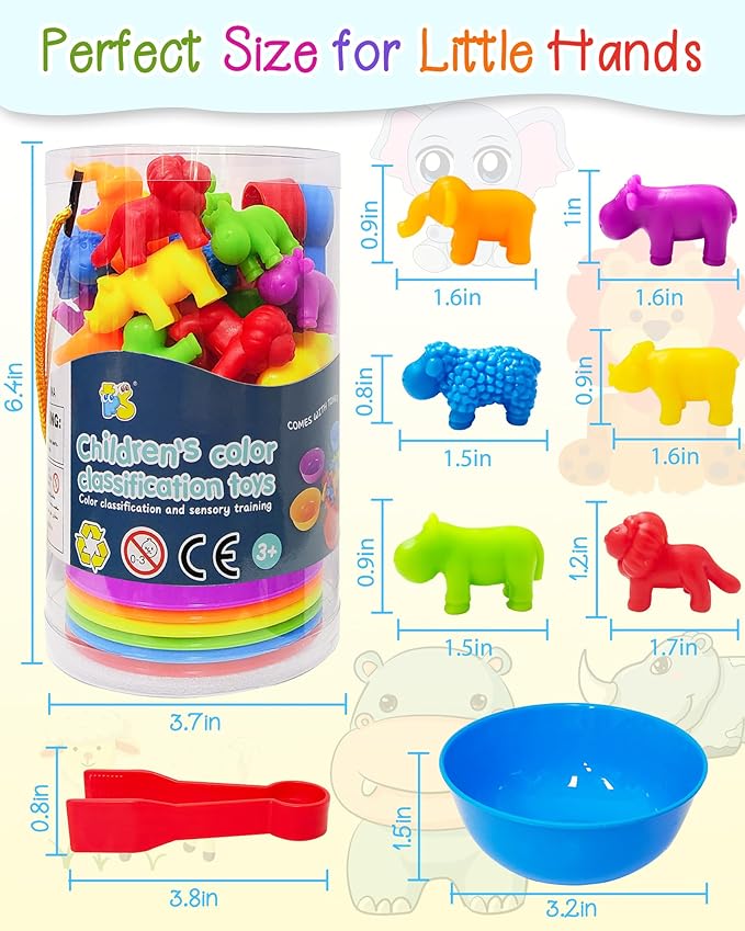 Yetonamr Counting Dinosaurs Montessori Toys for 3 4 5 Years Old Boys Girls, Toddler Preschool Learning Activities Toy for Kids Ages 3-5, 4-8, Birthday Gifts Sensory Toys