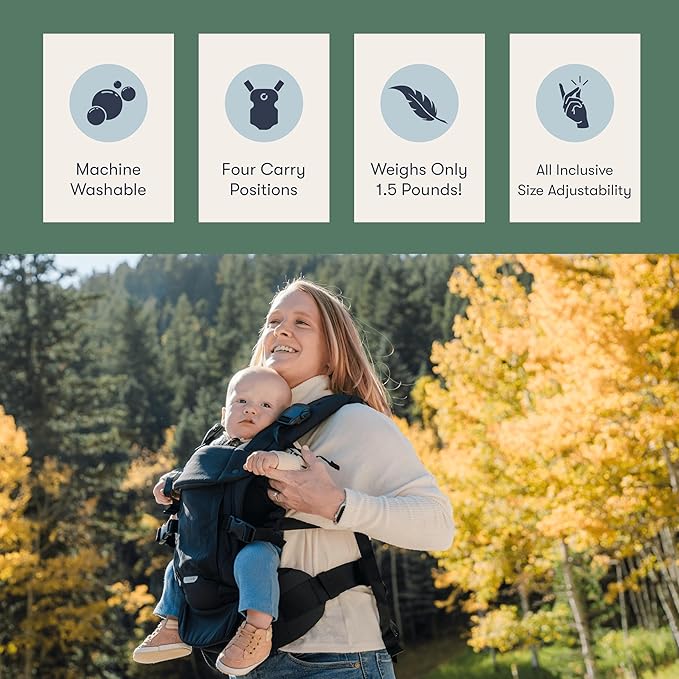 Colugo Baby Carrier - Baby Carrier Newborn to Toddler, Toddler Carrier, Adjustable, Lightweight, Breathable Carrier for Newborn to 33 Pounds (Wild Child)