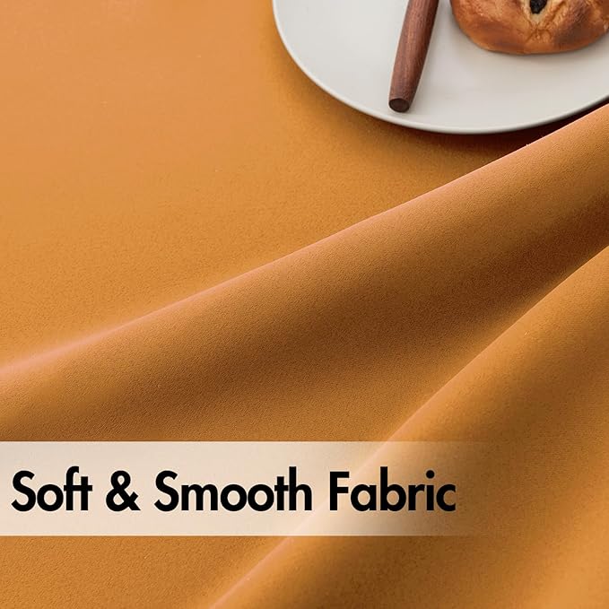 ANRODUO Back Tab Blackout Curtains for Bedroom Living Room, Rod Pocket Pinch Pleated Thermal Insulated Room Darkening Curtains 63 Inches Long 2 Panels, Mustard Yellow, 42 x 63 Inch