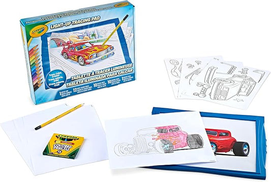 Crayola Light Up Tracing Pad - Blue, Drawing & Tracing Projector for Kids, Sketching Light Box Table, Toys for Kids, Gift for Girls & Boys, Ages 6+