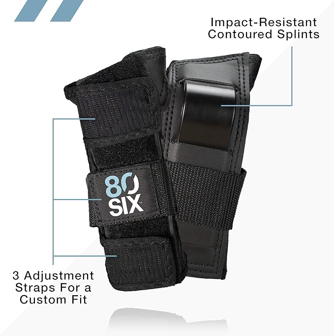 80Six Kids Multi-Sport Pad Set with Wristguards, Elbow Pads, and Knee Pads, Designed by Industry Leading Brand Triple 8