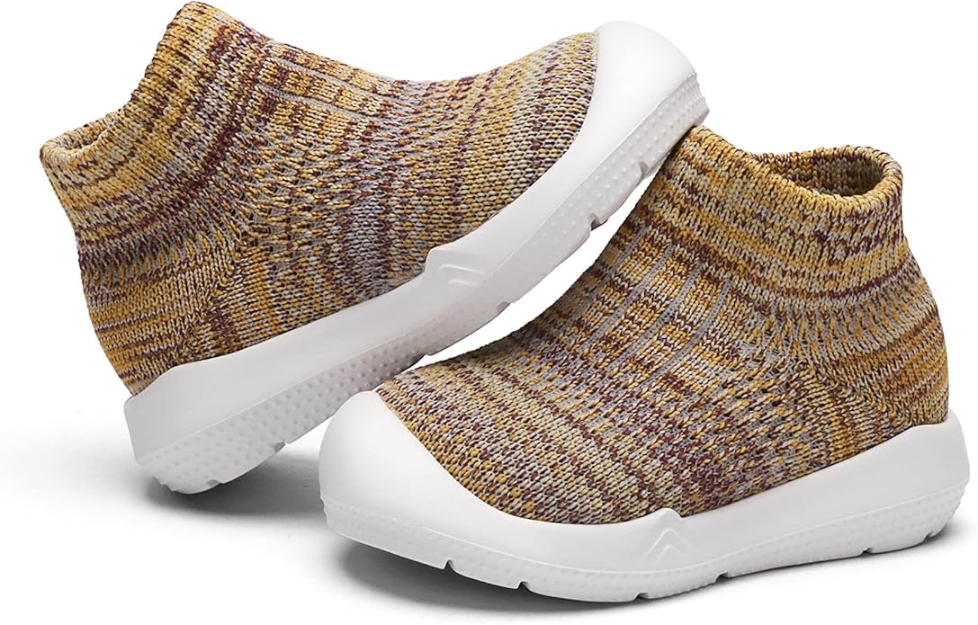 Engtoy Baby Shoes & Socks - Non-Slip Breathable Slippers with Soft Rubber Sole - Baby Boys & Girls Slip On Sneakers