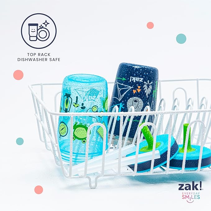 Zak Designs Unicorn Kelso Tumbler Set, Leak-Proof Screw-On Lid with Straw, Bundle for Kids Includes Plastic and Stainless Steel Cups with Bonus Sipper, 3pc Set, Non-BPA, 15 fl.oz.