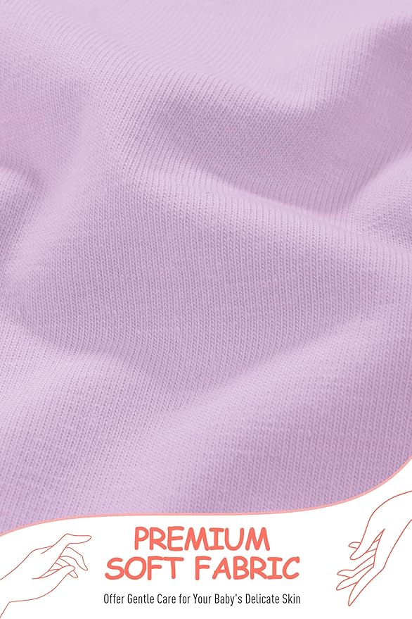 Resinta 4 Packs Toddler and Baby Girls Cotton Leggings Full Length Pants Stretchy Soft Tights Pants for Kids