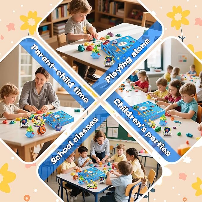 ifergoo Modeling Clay - 24 Colors Air Dry Clay, DIY Magic Clay with Tools and Munuals, Kids Toys Set for Boys and Girls