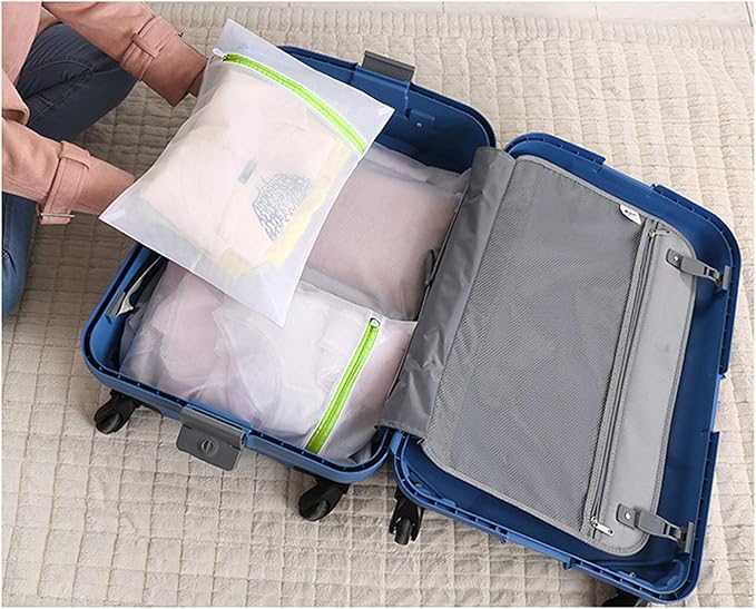 Mesh Laundry Bags 6-Pack Medium 16 x 12 Inch Laundry Wash Bag Colorful Zipper for Delicates, Blouse, Hosiery, Stocking, Underwear, Bra Lingerie, Sweater, Travel Storage Bag