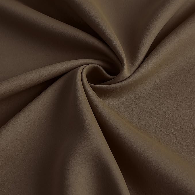 Brown Blackout Curtains 156 Inches Long 13 feet Tall, Extra Long Pinch Pleats Living Room Curtains Thermal Pleated Curtains Panels Drapery for Home, Hotel, Office, 40" W x 156" L, Set of 2