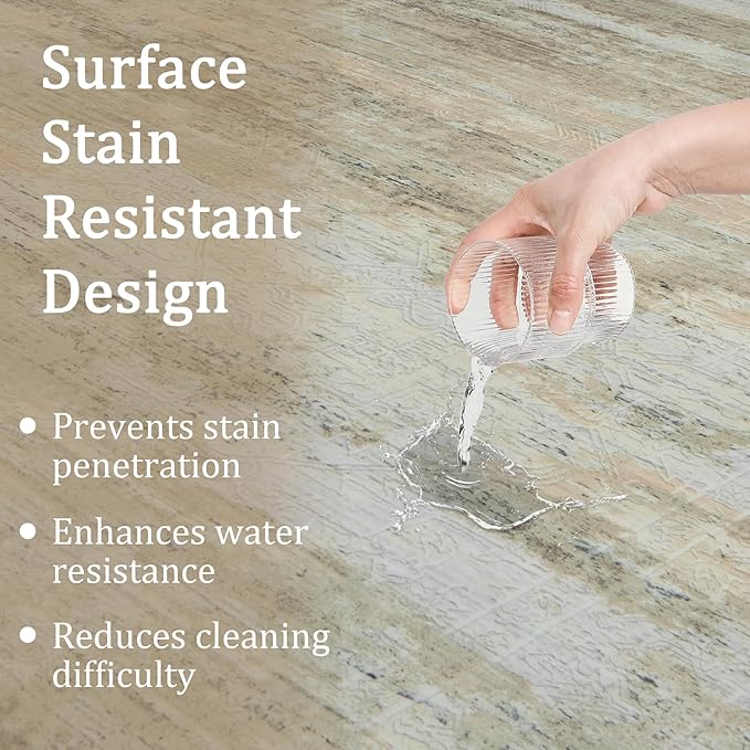 9x12 Area Rug Living Room Rugs - Washable Rug Large Modern Abstract Soft Thin Carpets Indoor Floor No Slip Vintage Carpet for Bedroom Under Dining Table Nursery Home Office Decor Brown