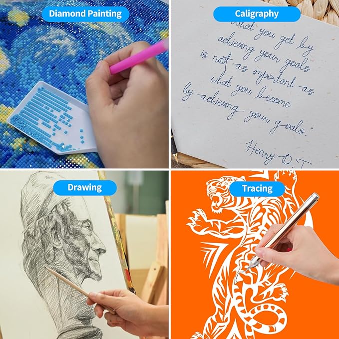 TOHETO A3 Light Board for Diamond Painting, Super Bright Magnetic Light Pad with Side Buttons, Lightbox for Tracing and Drawing, Corded Light Table for Sketching, Animation, Weeding Vinyl (Black)