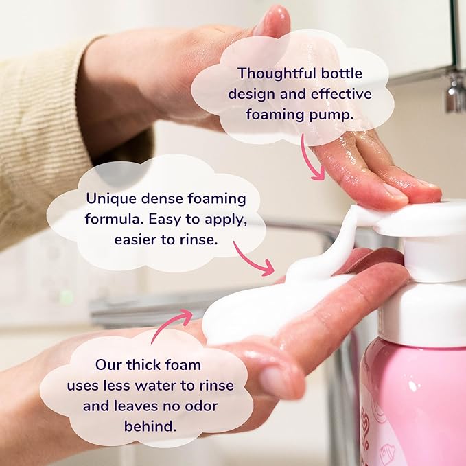 Foam Bottle Wash - Gentle Cleansing Soap for Bottles, Pacifiers, Toys, Dirty Surfaces, Foam Dish Soap, Plant Based, Safe for Baby, Trusted Baby Care Brand (16.9 fl oz - Pack of 3)