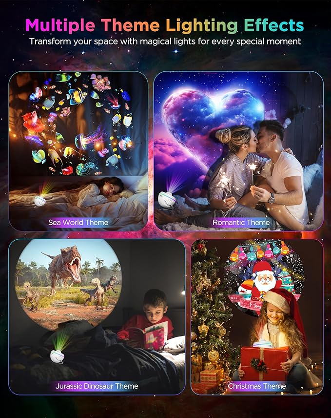 Galaxy Projector, 13 in 1 HD Planetarium Galaxy Star Projector for Bedroom, Star Projector Galaxy Light with Timer, Meteor & RGB Lighting Effects, Galaxy Light Projector for Kids, Adults