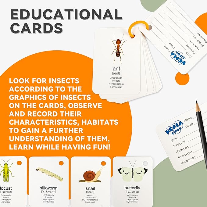 SMILESSKIDDO Kids Explorer Kit, 27 Pcs Outdoor Explorer Kit & Bug Catching Kits - Kid Nature Kits Outdoor Camping Adventure Toys for Kids 3+ Years Old