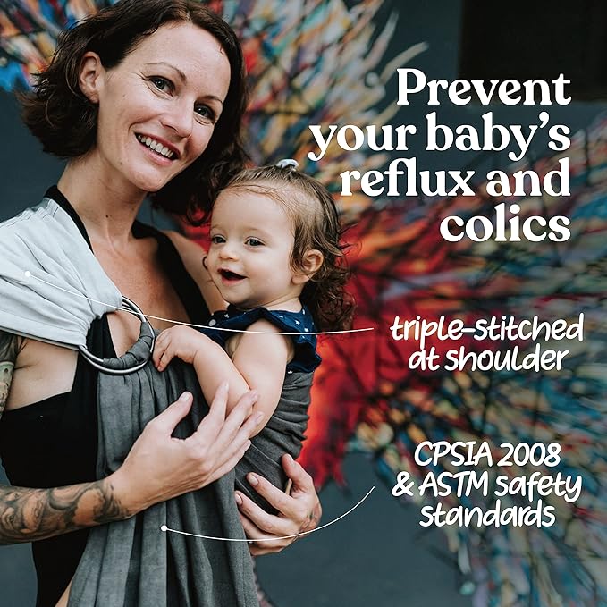 Nalakai Ring Sling Baby Carrier, Soft Linen Baby Sling, Baby Wrap, Comfort, Style, and Giving Back - Carry Your Little One with Love