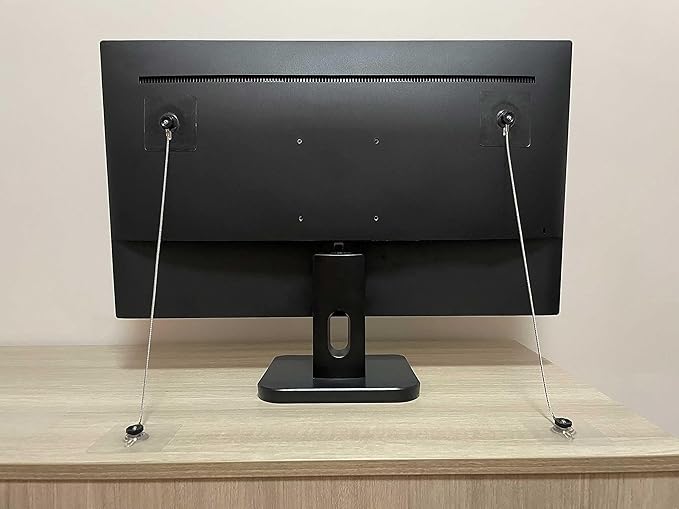 18 inches Stainless Steel Furniture Straps for Baby Proofing, No-Drill Furniture Anchors Earthquake Straps, Prevent Falling and Anti Tip TV Safety Straps, 6 Pcs