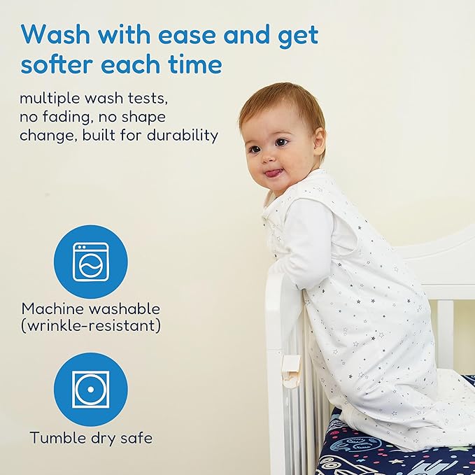 TotAha Sleep Sack 12-18-24 months 3 Pack, Buttery Soft Wearable Blanket Baby Sleeping Bag with 2-way Safe Zipper for Girl Boy, 0.5 TOG