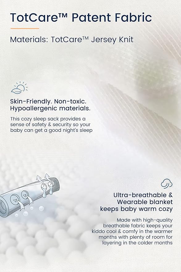 TotAha Sleep Sack 12-18-24 Months 3 Pack, Buttery Soft, Safe Wearable Blanket Baby Sleeping Bag for Baby with 2-way Zipper, 0.5 TOG