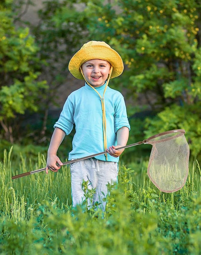 ROBUD Upgraded Kids Explorer Kit, Bug Catcher Kit with Wild Adventure Binoculars, Green Outdoor Exploration Set for Camping, Montessroi Toy for Kids Coming Closer to Nature，WRP30