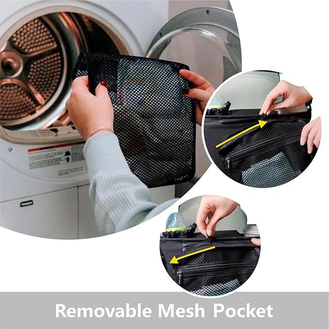 TOPDesign Universal Baby Stroller Organizer, Stroller Caddy with Detachable Mesh Bag & Heightened Insulated Cup Holders & Non-Slip Secure Hooks Accessories, Fits Most Strollers (Grey)