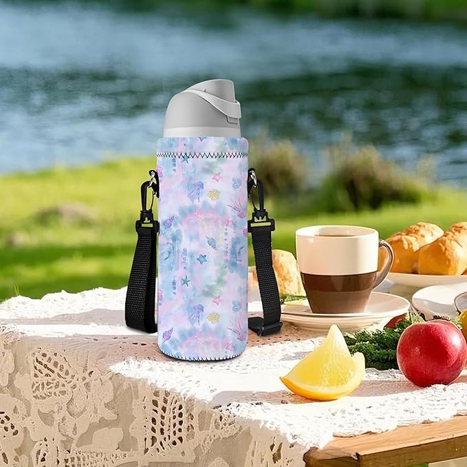 AUPET Water Bottle Bag Carrier,24oz/32oz Insulated Neoprene bottle Sling Holder Case Pouch Cover for 1000ML/750ML Bottles with Shoulder Strap for walking