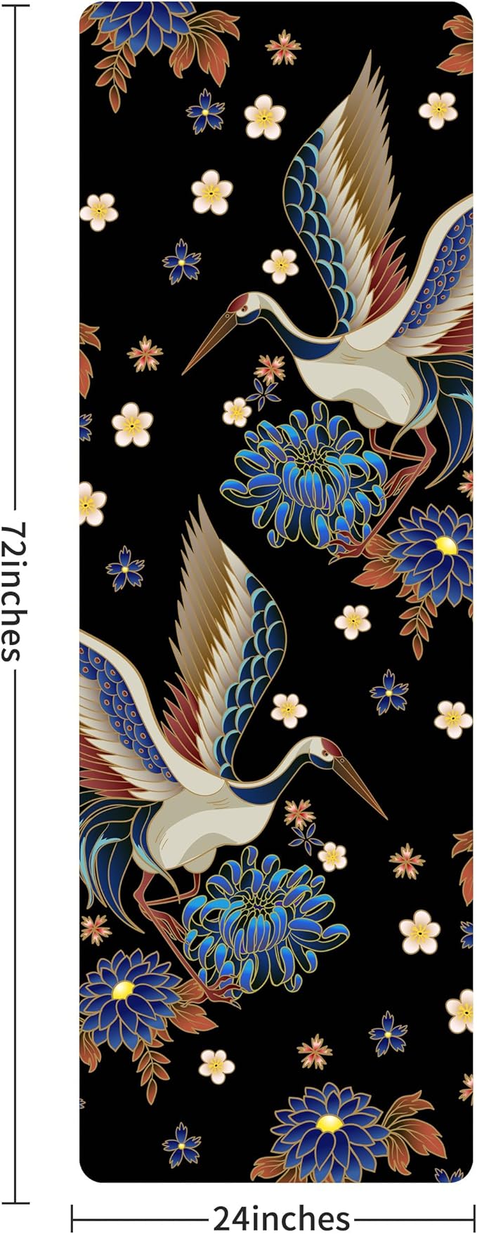 Non Slip Yoga Mat TPE Workout Mat for Men Women, Thick Workout Mat with Carrying Strap, Fitness Mats for Exercise, Yoga, Fitness, Pilates, Floor Workouts (72" x 24" x 6mm)