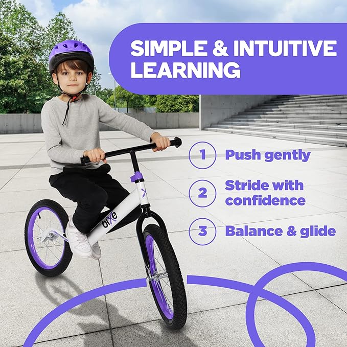 Balance Bike: for Big Kids Aged 4, 5, 6, 7, 8 and 9 Years Old - No Pedal Sport Training Bicycle | 16inch Wheel