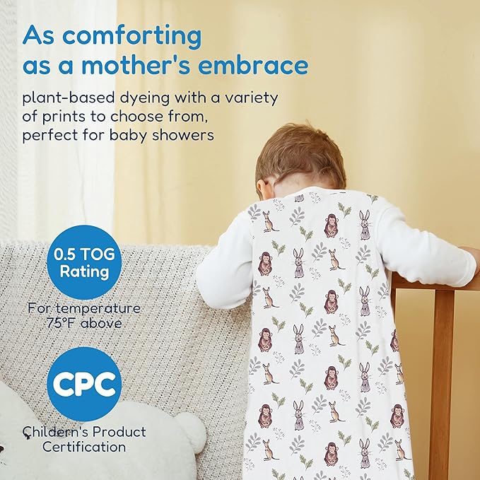 TotAha Sleep Sack 12-18-24 Months 3 Pack, Buttery Soft, Safe Wearable Blanket Baby Sleeping Bag for Baby with 2-way Zipper, 0.5 TOG