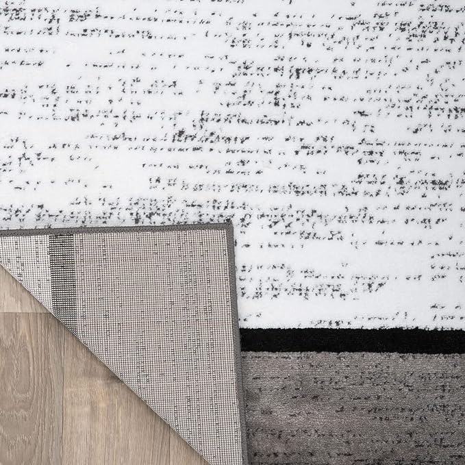 Rugshop Contemporary Modern Boxes for Home Office,Living Room,Bedroom,Kitchen Non Shedding Runner Rug 2'7" x 12' Blue