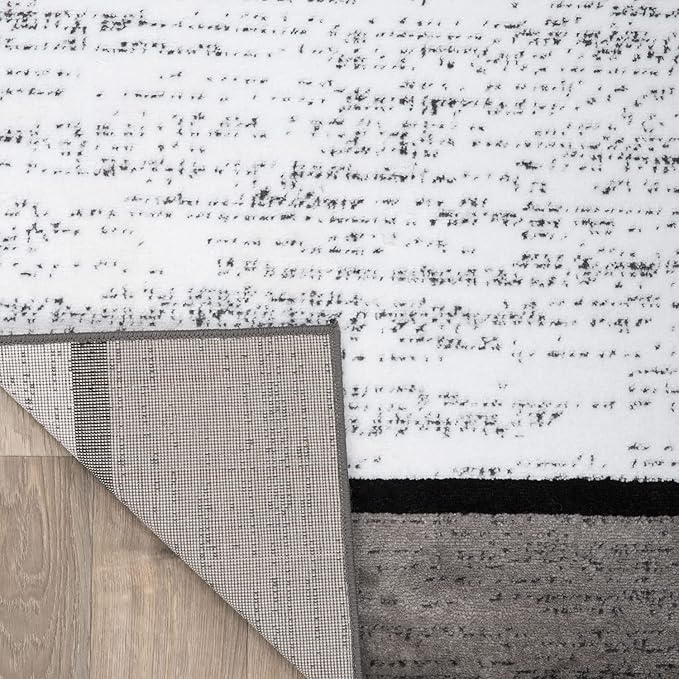 Rugshop Contemporary Modern Boxes for Home Office,Living Room,Bedroom,Kitchen Non Shedding Area Rug 2'7" x 4' Blue