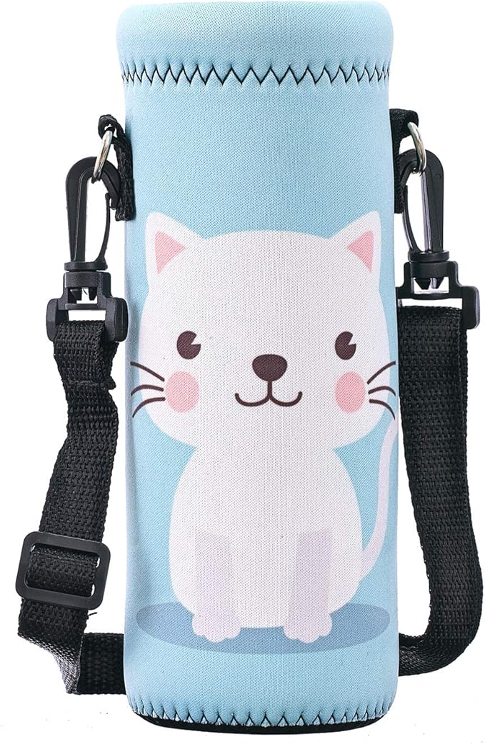 AUPET Water Bottle Bag Carrier,24oz/32oz Insulated Neoprene bottle Sling Holder Case Pouch Cover for 1000ML/750ML Bottles with Shoulder Strap for walking