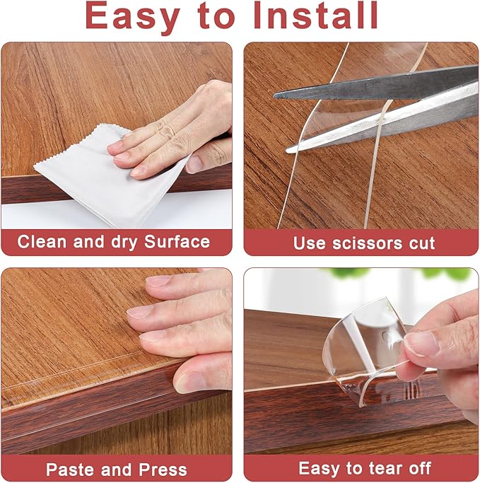 Corner Protectors Baby Proofing,Clear Corner Protector,Soft Edge Protector 32.8ft(10M) Corner Guards Furniture Corner&Edge Safety Bumpers with Upgraded Strong Adhesive for Furniture&Sharp Corners