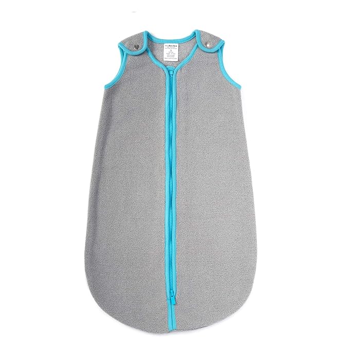 baby deedee Sleep Nest Fleece Baby Sleeping Bag, Gray, 6-18 Month