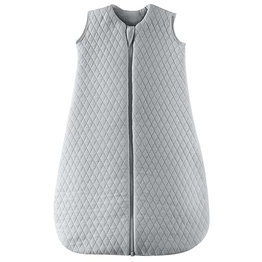 JELLYMONI Baby Sleep Sack TOG 2.5, 6-12 Months Winter Baby Wearable Blanket, 100% Cotton Infant Sleeping Sack 2-Way Zipper Warm Quilted Sleepsack