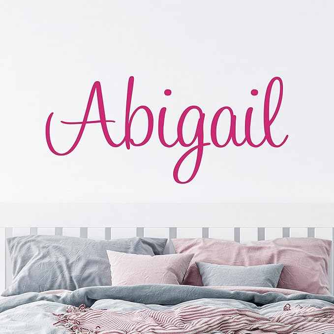 Name Wall Decal Sticker - Multiple Font Custom Baby Name - Nursery Wall Sticker - Baby Girl Baby Boy Room Wall Decor - 130519PRE