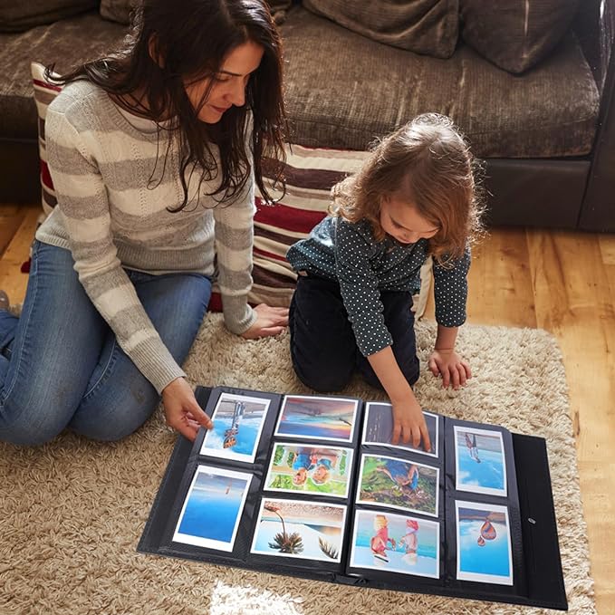 RECUTMS Photo Album 4x6 1000 Pockets Photos, Extra Large Capacity Family Wedding Picture Albums Holds 1000 Horizontal and Vertical Photos (White)