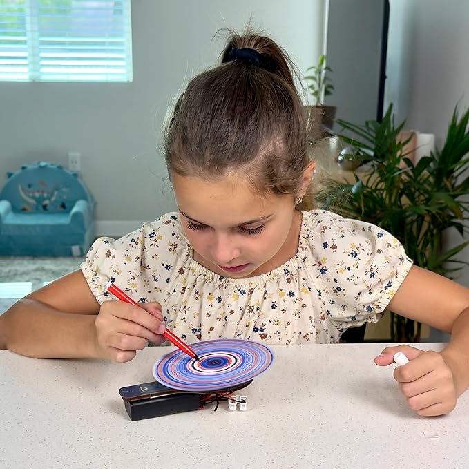 Butterfly EduFields STEM Kit 10-in-1 Science Experiments & Projects for Kids Ages 5-12 | Engineering Building Toy, Electronic Motor Robot Craft for Boys & Girls, Outdoor Summer Gift