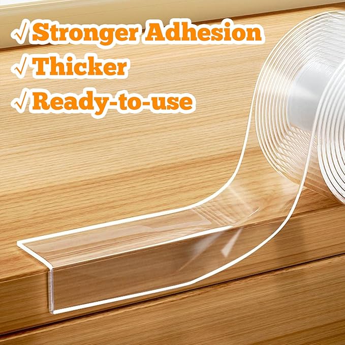 2 in x 13.12 FT,Clear Soft Corner Protectors for Furniture Strip,Sharp Edge & Table Bumper,Window Edge,Wall Protector, Soft Corner Guards Safe for Proof,Table Corner Protectors in Family